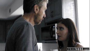 PURE TABOO Teen Slut Emily Willis Spanked & Creampied by Stepdad