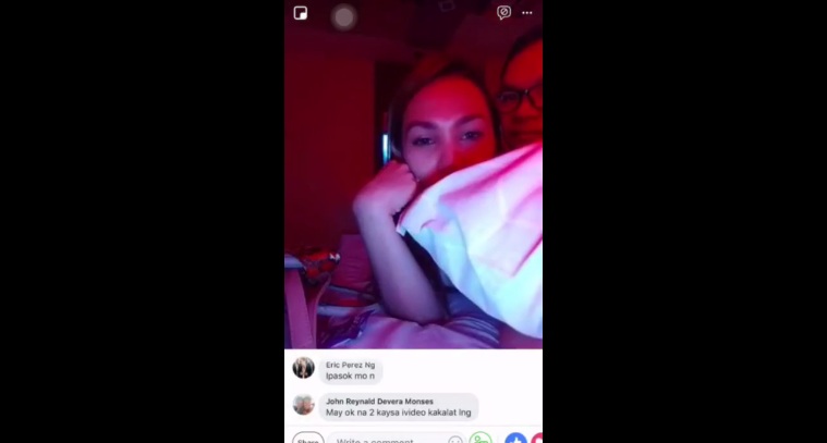 Irish santos nag facebook live habang nagkantotan sa sogo hotel